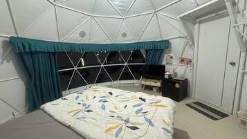 Deluxe Tent, 1 Queen Bed, Patio | Free WiFi, bed sheets