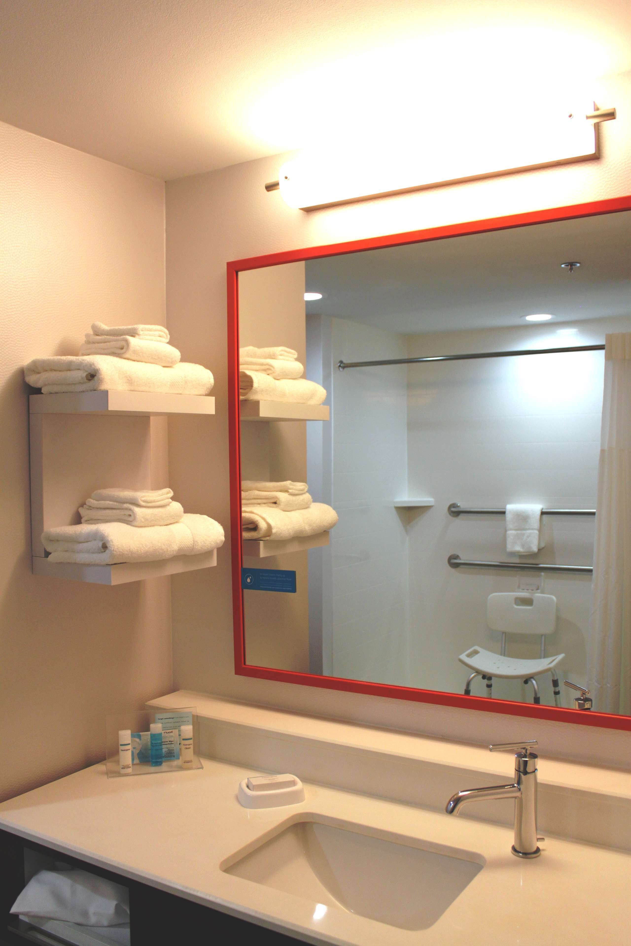 room, 1 king bed, accessible (roll-in shower) | bathroom shower