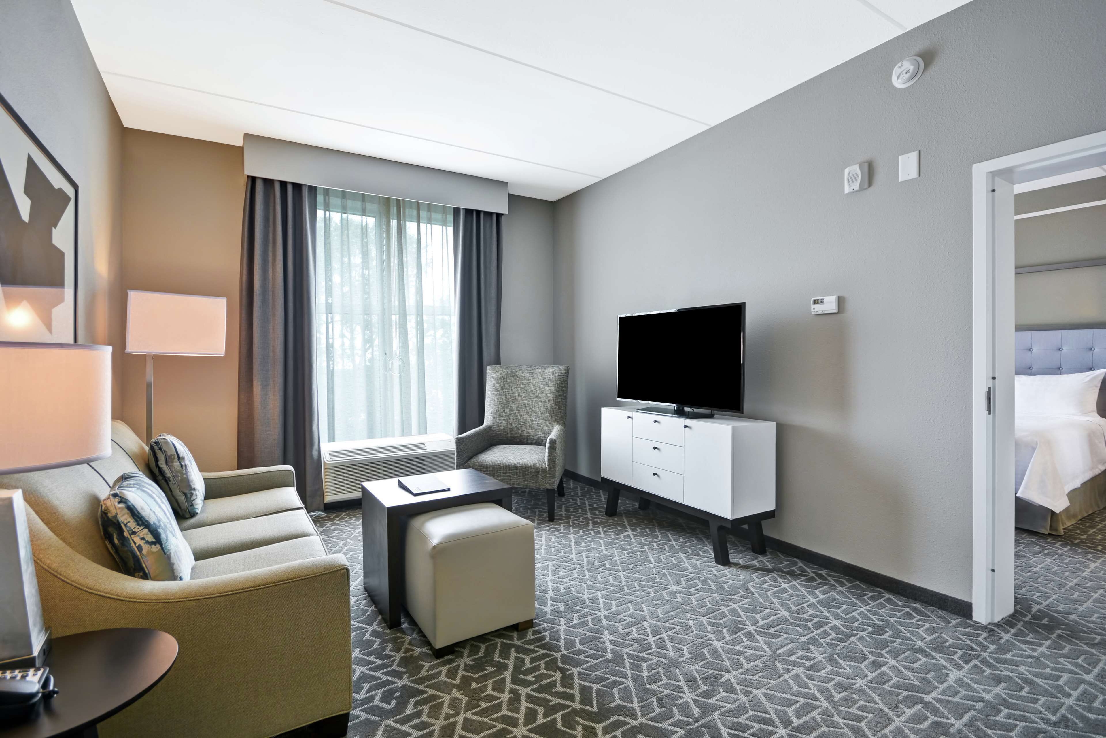 suite, 1 bedroom, non smoking | living area | 42-inch lcd tv with cable channels, tv