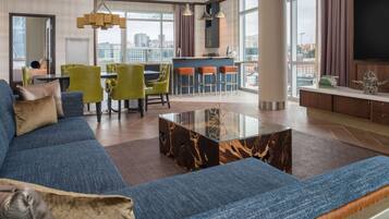 Presidential Penthouse, 2 Bedrooms (1 King Bed and 1 Queen Bed) | Premium bedding, in-room safe, desk, laptop workspace