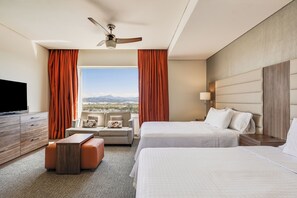 Suite, 2 Double Beds | In-room safe, desk, blackout drapes, soundproofing - Fiesta Inn Suites Aeropuerto del Bajío (Silao)