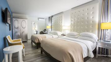 Standard Room, 2 Queen Beds | Premium bedding, desk, iron/ironing board, free WiFi