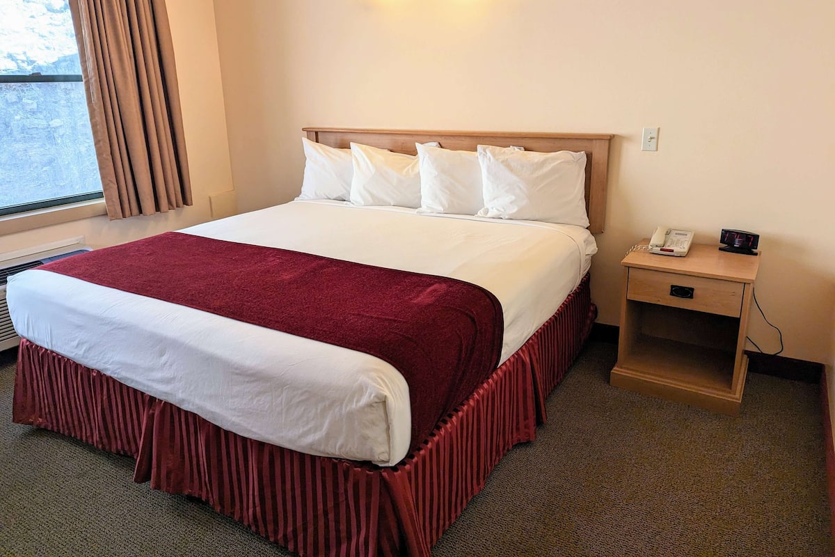 Room, 1 King Bed, Non Smoking (Non Pet-Friendly) | Desk, blackout drapes, iron/ironing board, free cribs/infant beds