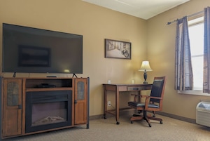 Suite, 2 Queen Beds, Non Smoking (Non Pet-Friendly) | Desk, blackout drapes, iron/ironing board, free cribs/infant beds