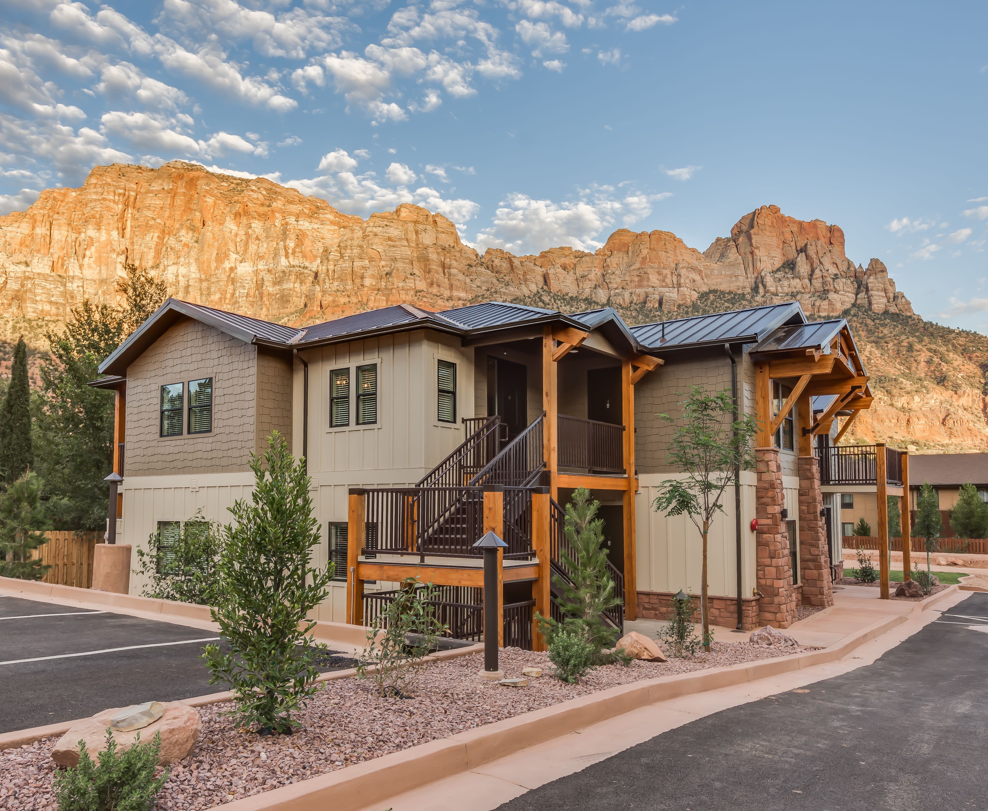 Façana frontal de l'allotjament