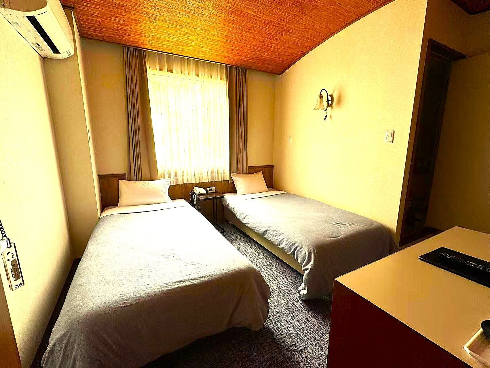 In-room safe, desk, laptop workspace, blackout drapes