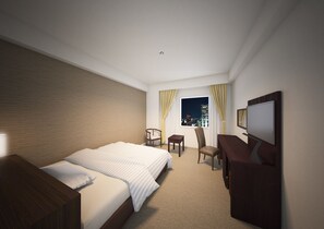 Standard Single Room, City View | Desk, laptop workspace, blackout curtains, soundproofing - KKR Hotel Nagoya (Nagoya)