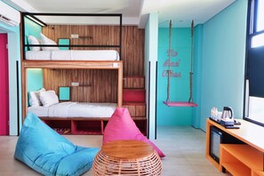 The Blokbuster Plus | Premium bedding, in-room safe, free WiFi, bed sheets - Cara Cara Inn (Kuta)