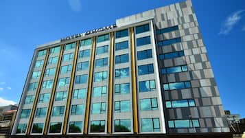 Façana frontal de l'allotjament