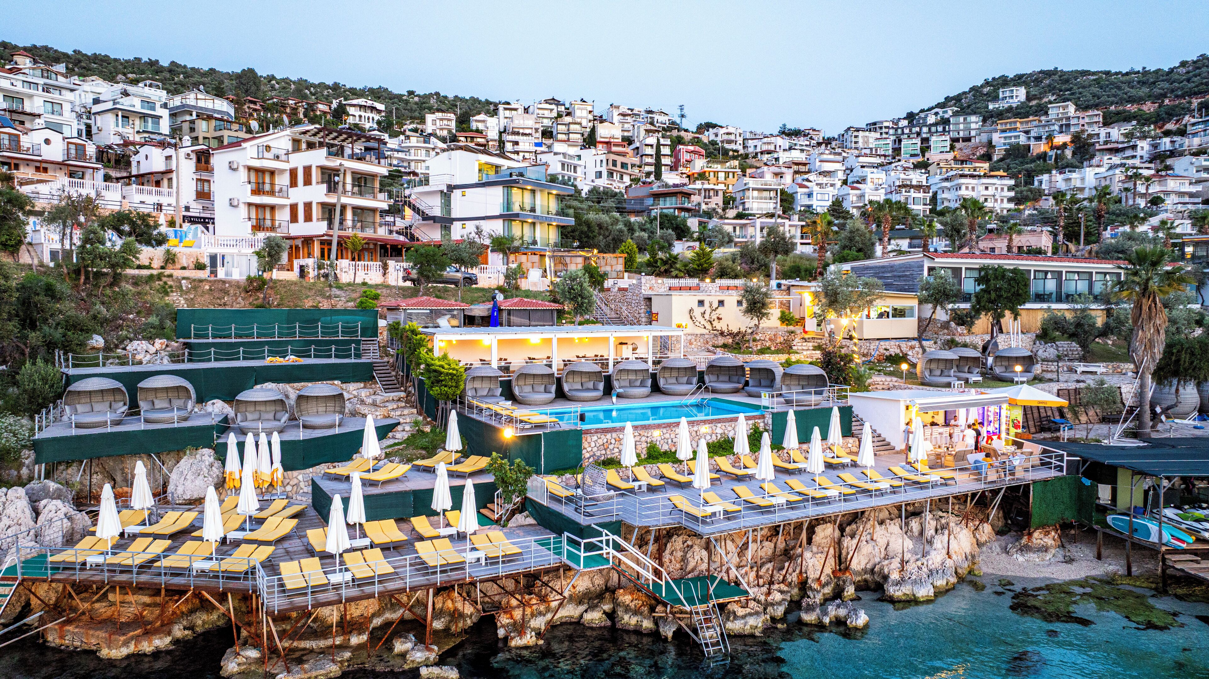 private beach, free beach cabanas, sun-loungers, beach umbrellas