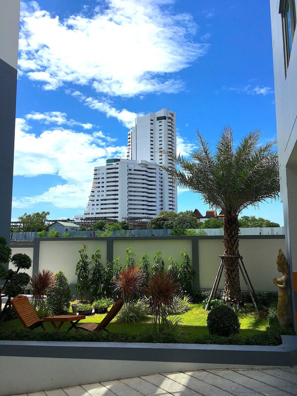 Blick von der Unterkunft