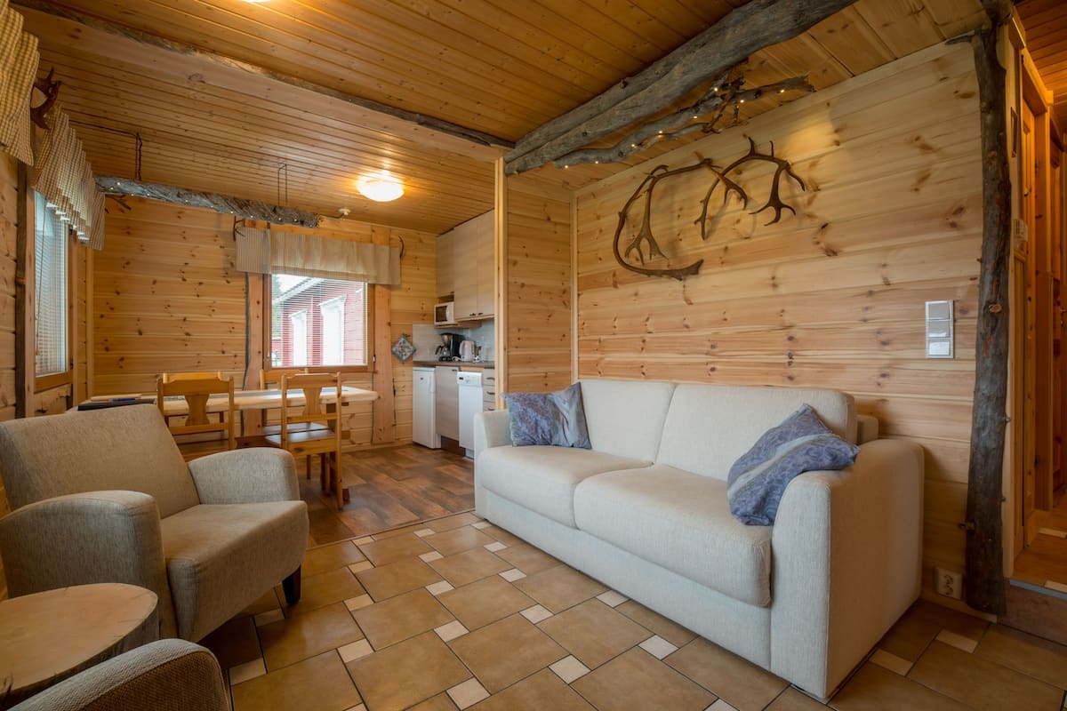 Appartement, 1 chambre, sauna | Coin séjour