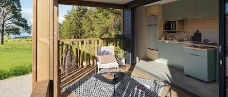 Comfort Chalet, 2 Bedrooms (6 Pers) | Terrace/patio