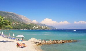 On the beach - Spiti Prokopis - Marilena House (Corfu)
