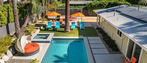 A heated pool