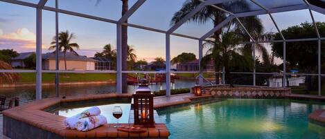 Una piscina climatizada