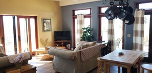 Smart TV, Netflix, DVD player, streaming services