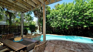 A heated pool