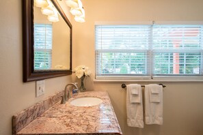 Hair dryer, towels