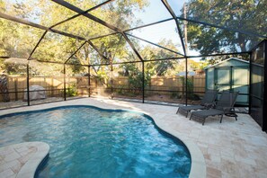 A heated pool