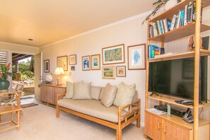 Smart-tv, een dvd-speler en boeken