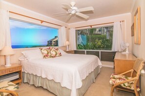 1 bedroom, iron/ironing board, free WiFi, bed sheets - Pali Ke Kua #118: Ocean views from every room and gorgeous Bali Hai sunset! (Princeville)