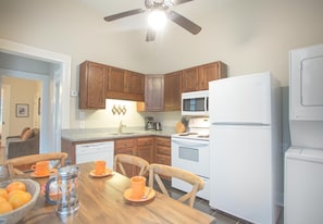 Fridge, microwave, oven, stovetop - Relax Across from Forsyth Park | Cozy Pet-friendly Retreat by Lucky Savannah (Savannah)