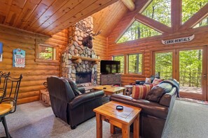 TV, fireplace, DVD player