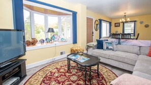 TV, fireplace, DVD player