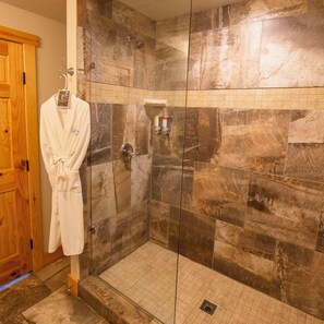 Hair dryer, towels, toilet paper