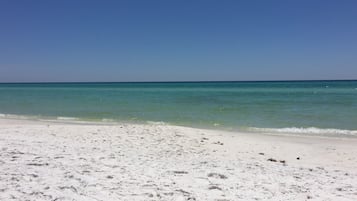 Beach nearby, sun-loungers