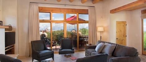 TV, fireplace, offices