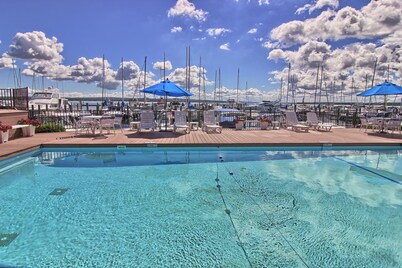 19 Foster Boat Works | Condo on Lake Charlevoix | Marina Views | Pool Access