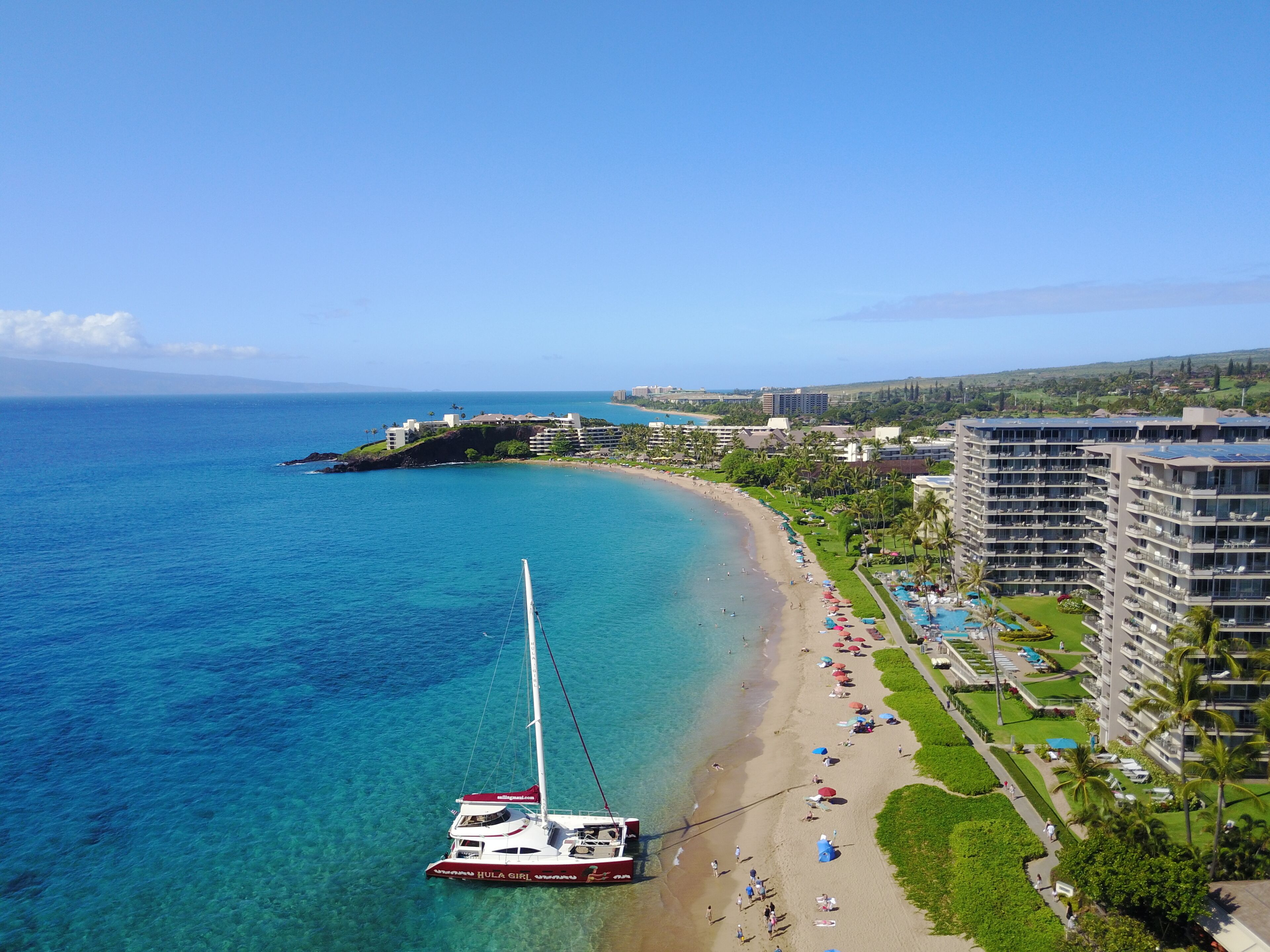 On the beach, beach towels