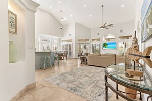 Interior - 4BR Beach Villa with TWO GOLF CARTS! Near Pool & Beach Tram. Screened Porch. (Miramar Beach)