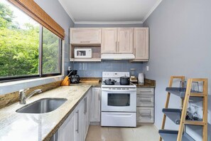 Fridge, microwave, oven, stovetop - Balcones del Pacifico 21, pool, and Private rooftop access in the heart of town! (Tamarindo)
