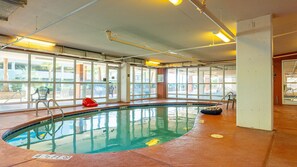 Indoor pool, outdoor pool - Luxury condo, across the street from the beach + Free Attraction Tickets! (North Myrtle Beach)