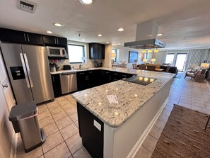Fridge, microwave, oven, stovetop - "Breakers East 801"~Gulf Front~2BR/2BA~END UNIT Beach setup included (Destin)