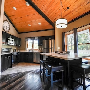 Fridge, microwave, oven, stovetop - Tree Top - Hosted by The Chalets (Logan)