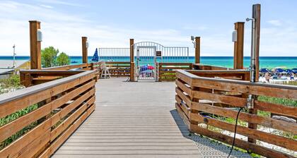 Rate Reduced! Beachfront Condo - Balcony Beach View! Steps to Pool, Tram, Gym