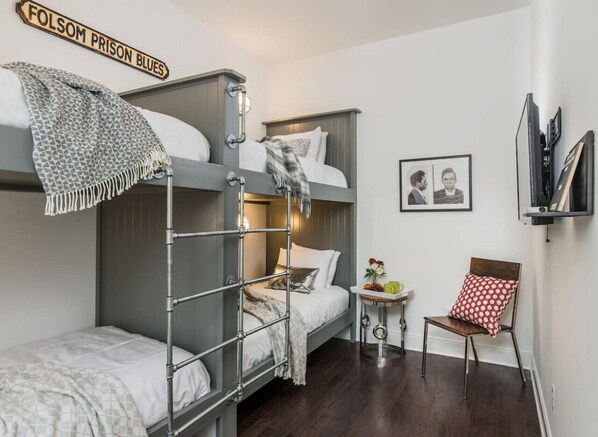 4 bedrooms, iron/ironing board, travel crib, WiFi