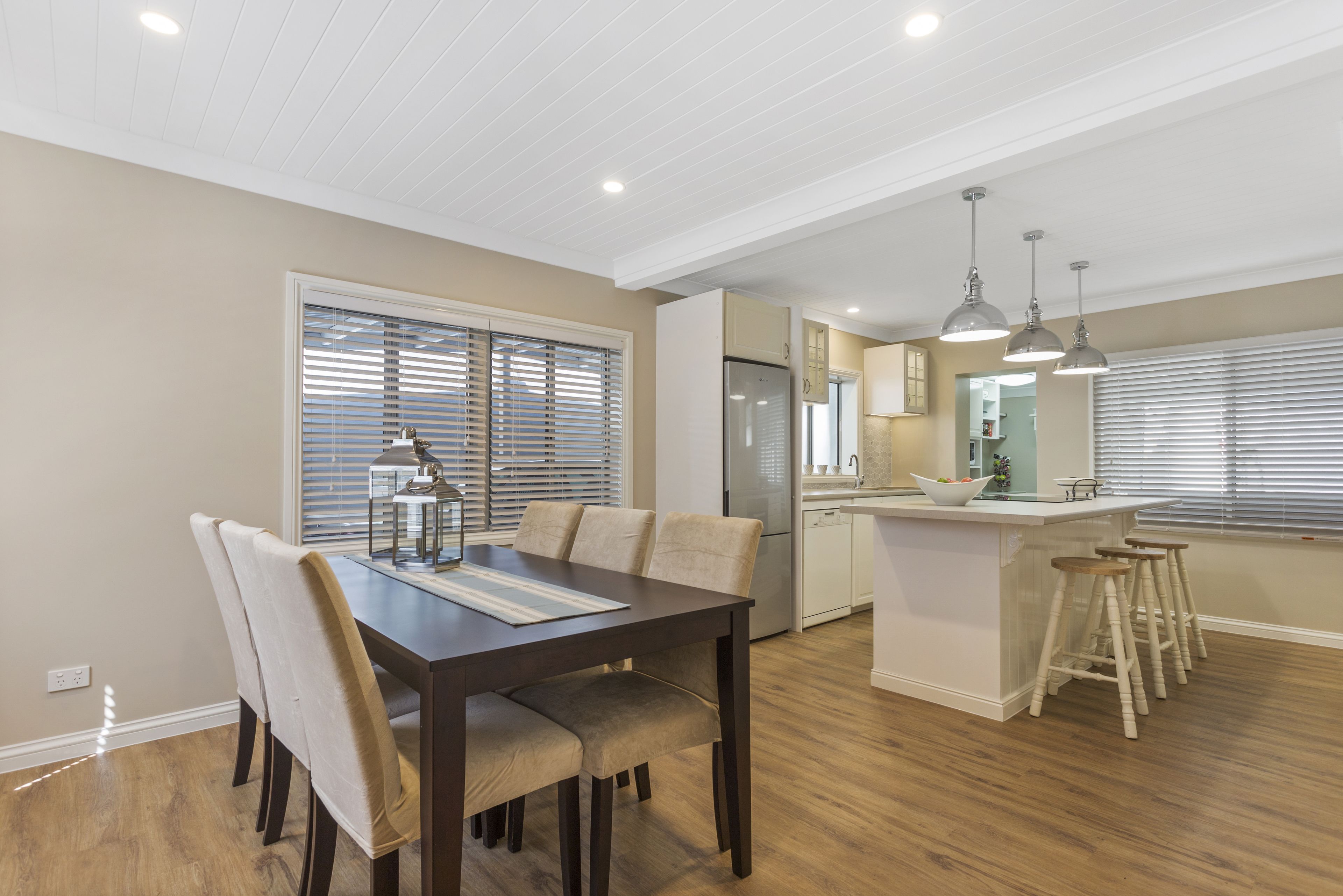 Waterfront Hamptons Style Holiday Home | In-room dining