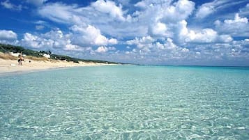 Vlak bij het strand