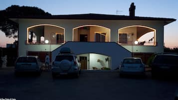 Front of property – evening/night