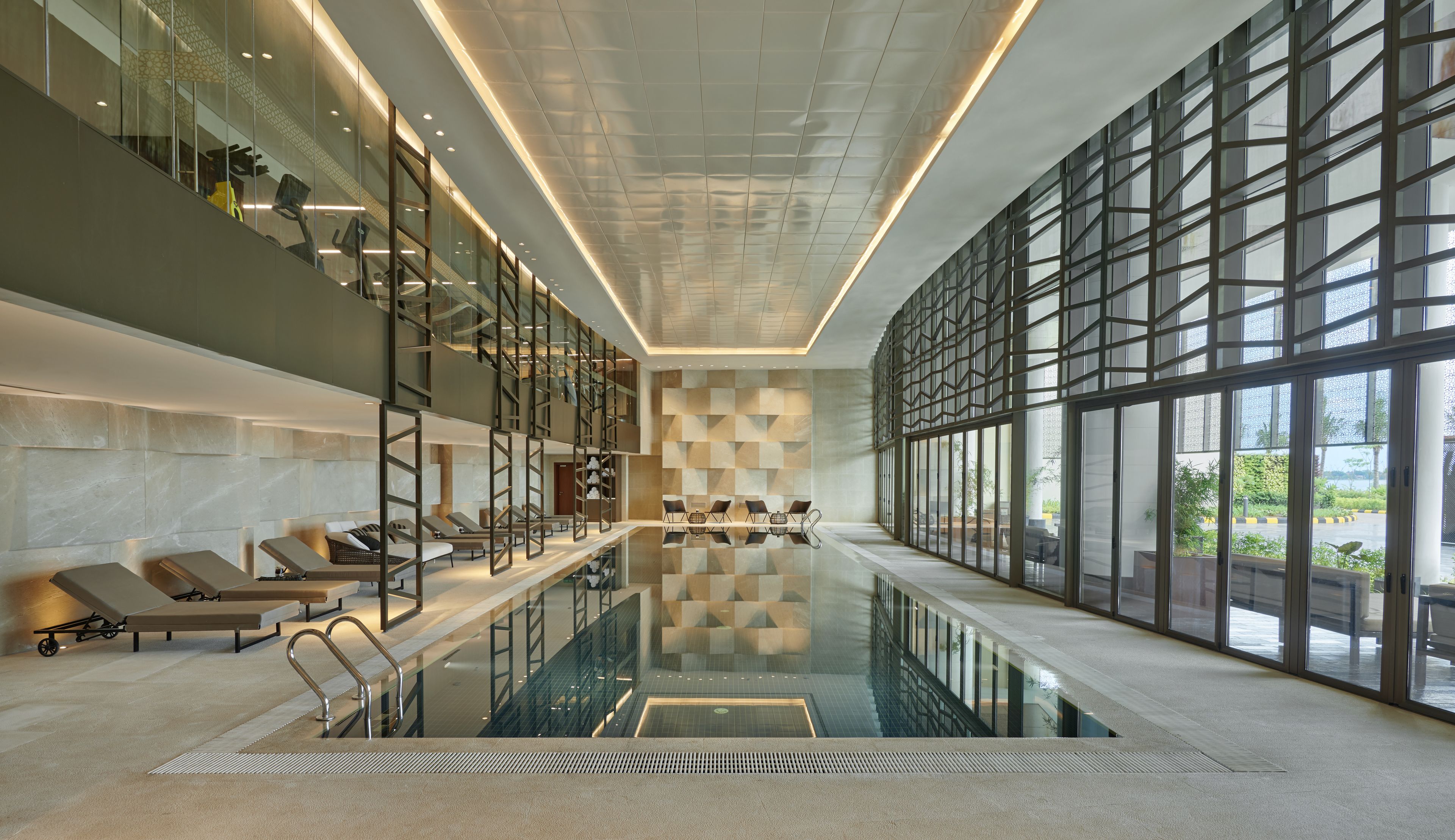 indoor pool, outdoor pool, open 7:00 am to 10:00 pm, free pool cabanas