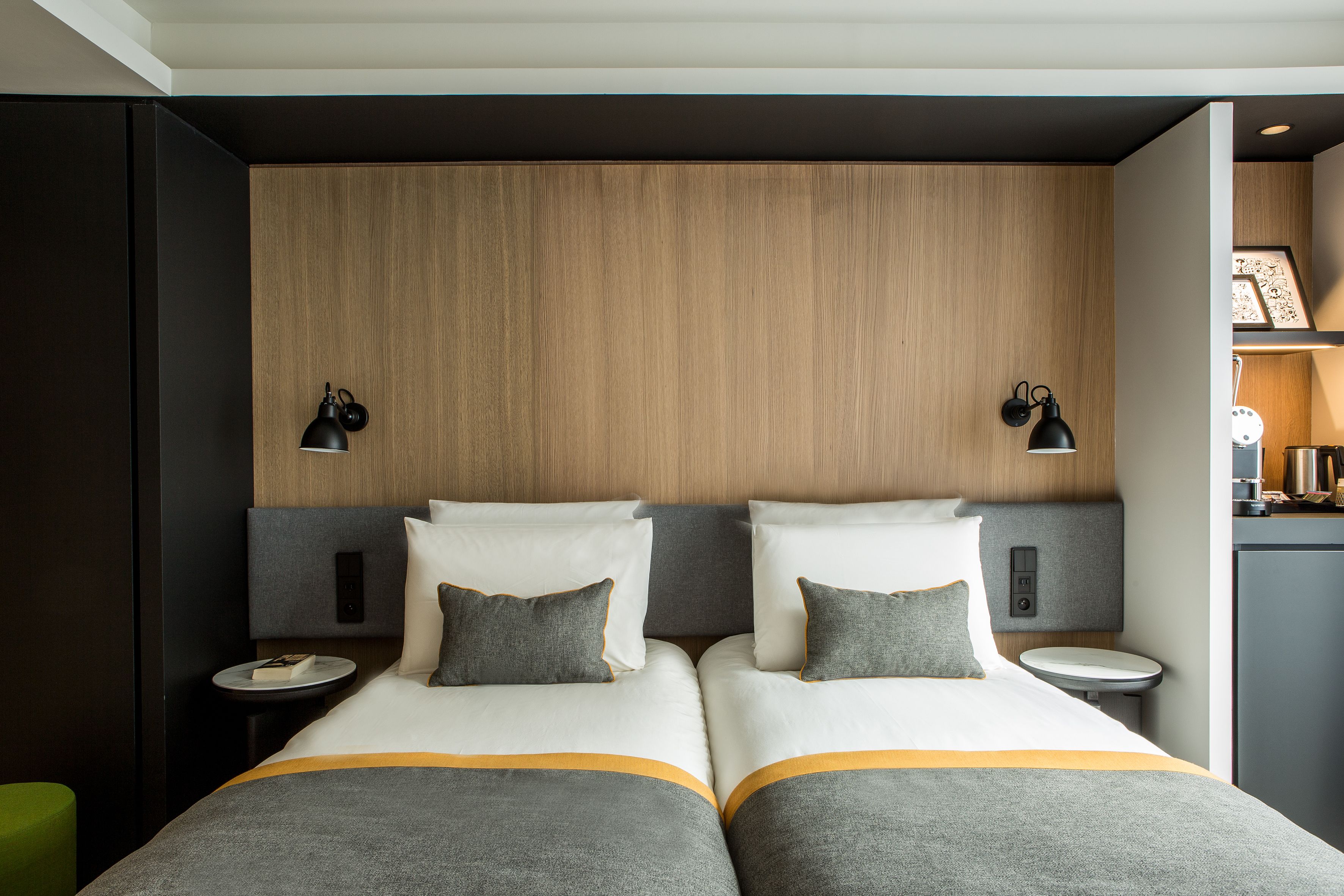 privilege, room, 2 single beds | in-room safe, desk, soundproofing, iron/ironing board