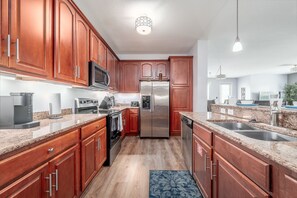 Fridge, microwave, oven, stovetop - Luxurious Condo at Vista Cay Orlando Florida (Monterrey type 2097sq ft). (Orlando)