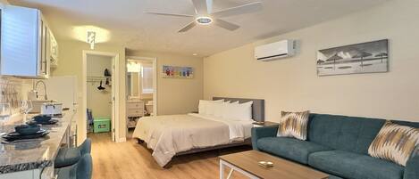 1 chambre, fer et planche Ă repasser, Wi-Fi gratuit, draps fournis