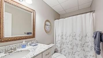 Combined shower/tub