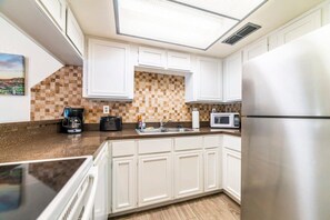 Fully stocked kitchen